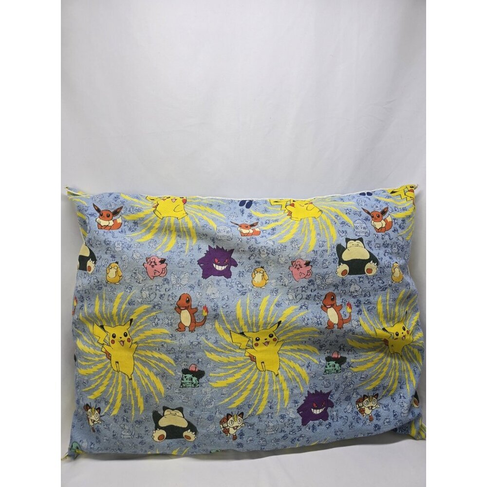 Vintage Pokemon Pillow 1990s All Over Print 25"× 19"- READ DESCRIPTION